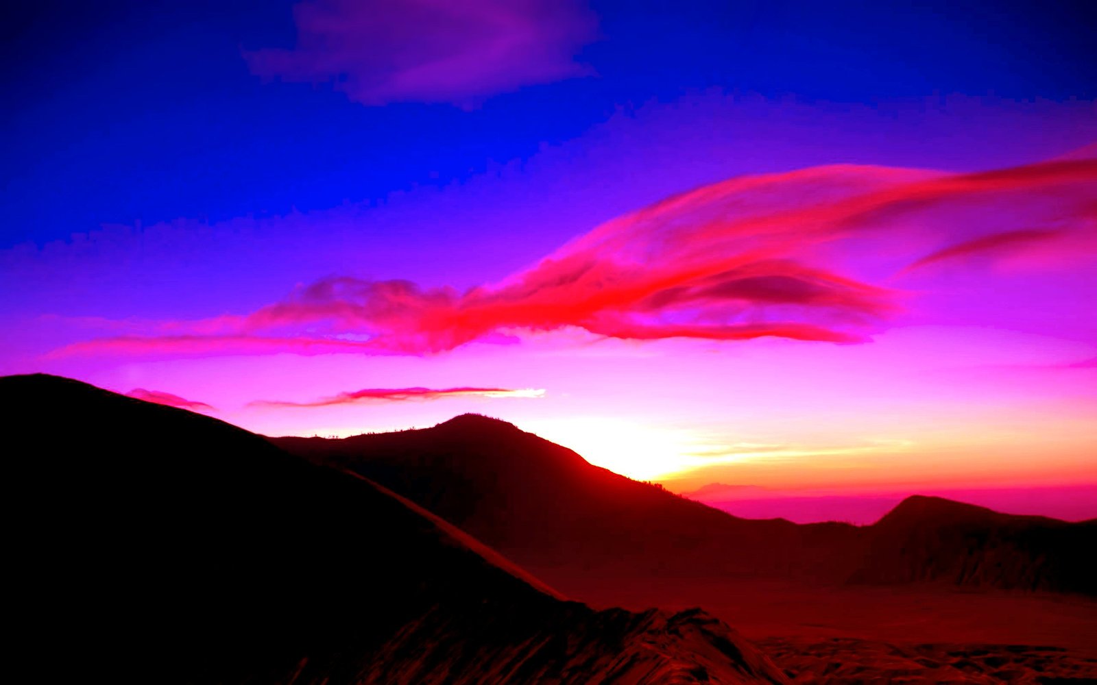 Mountain Landscape Couple